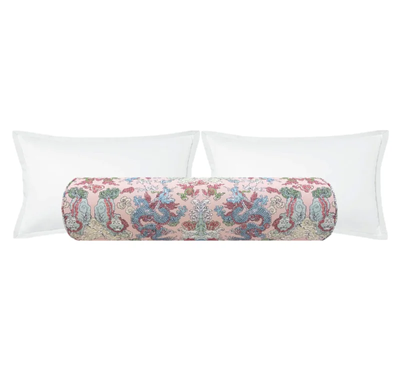 Bolsters for Sewing Rooms to Keep the Sewist ComfortableTHE BOLSTER :: MAGIC MOUNTAIN DRAGON // BLUSH