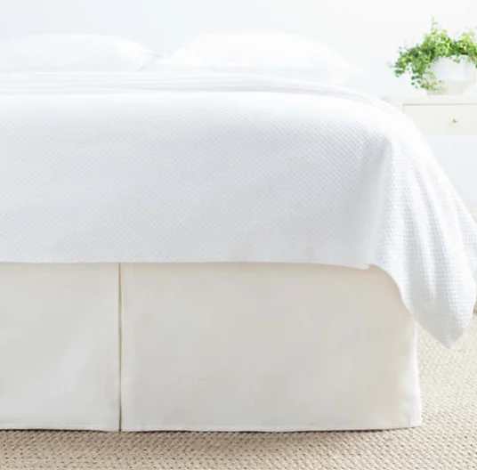 Bed skirts for beds with a leather - upholstered frameLush Linen Bedskirt - Final Sale 40% off in cart