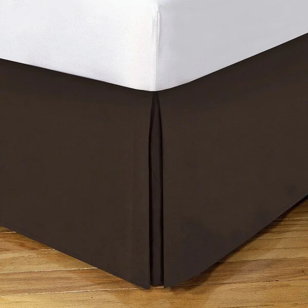 Bed skirts for beds with a leather - upholstered frameLux Hotel 14-inch Drop Bedskirt