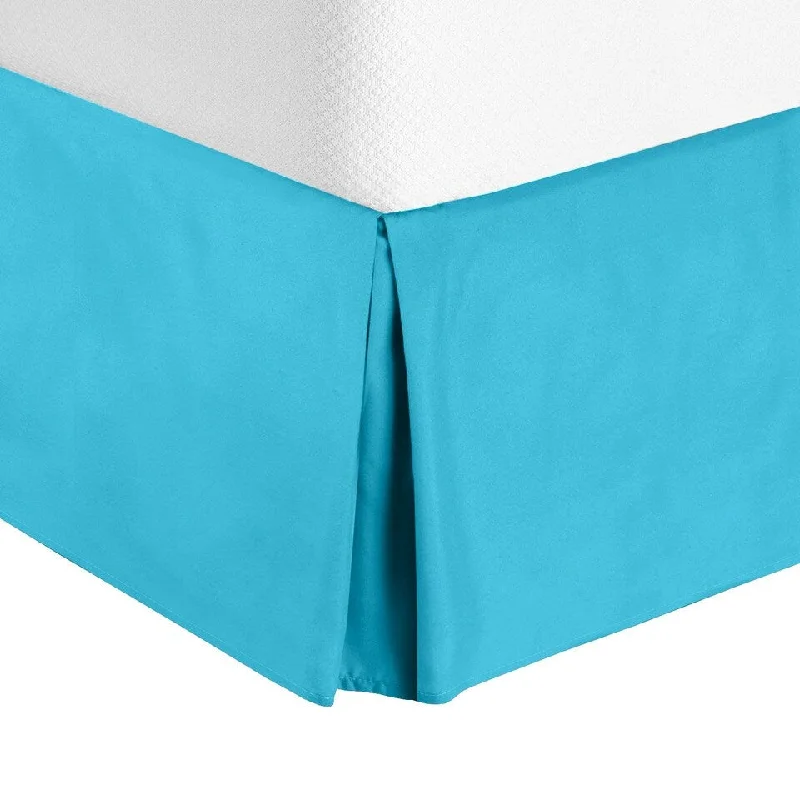 Bed skirts for beds with a non - standard frameLuxury Microfiber Pleated Bed Skirt 14 Inch Drop King Size