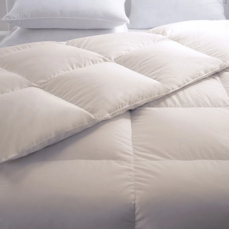 Duck down comforters with a softer feel and good warmth retentionOrganic Cotton Down-Free Comforter