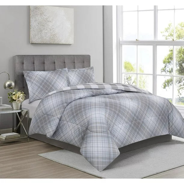 King - size comforters to fit large king - sized beds perfectlyPlaid Comforter - Alloy