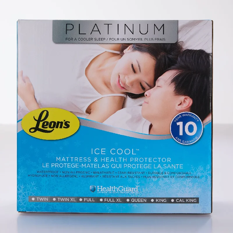 Bamboo - charcoal infused mattresses for odor absorptionPlatinum Twin XL Health Guard- Ice Cool