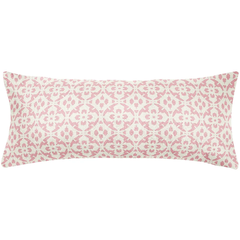 Organic cotton duvet covers for a chemical - free and eco - friendly optionPorto Tiles Blush 14x36 Pillow