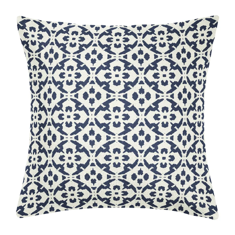 Hotel - quality duvet covers for a luxurious feel at homePorto Tiles Navy 22x22 Pillow