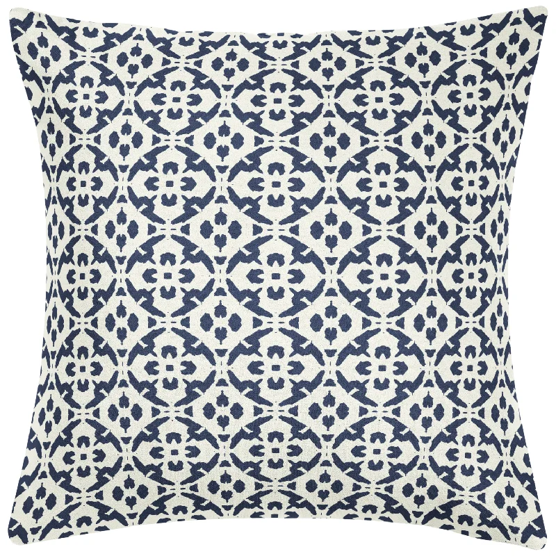 Thermal - regulating duvet covers to keep you warm in winter and cool in summerPorto Tiles Navy 26x26 Pillow