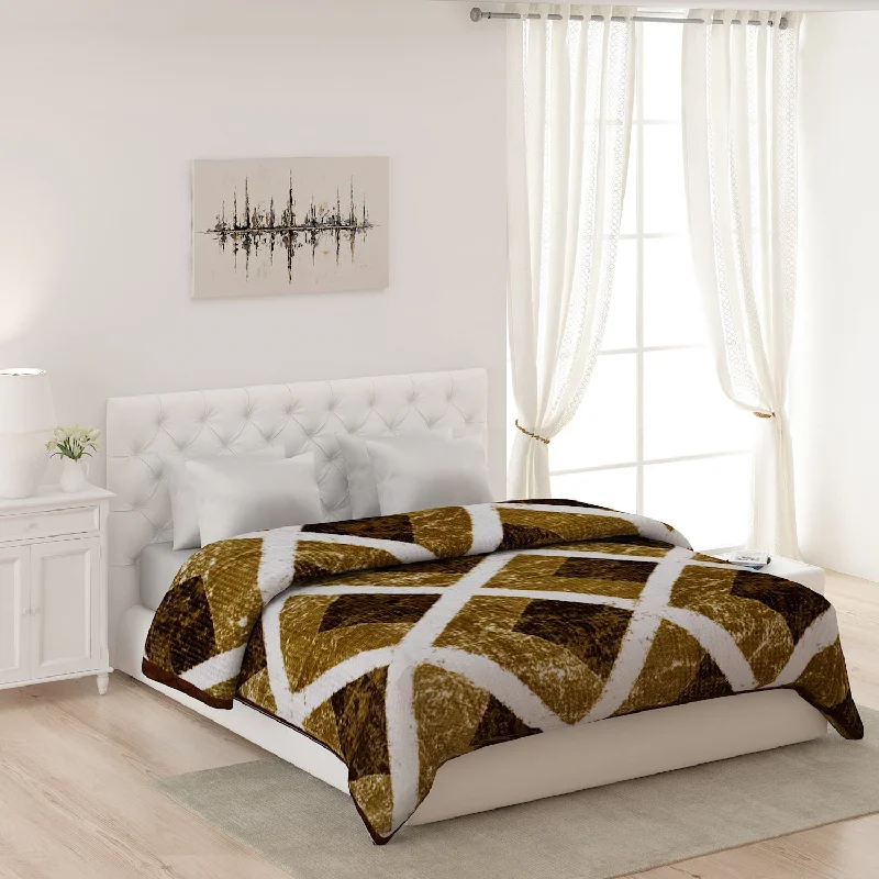 Synthetic fiber blend blankets for a budget - friendly choicePrinted Double Bed Blanket for Heavy Winter -2 Ply