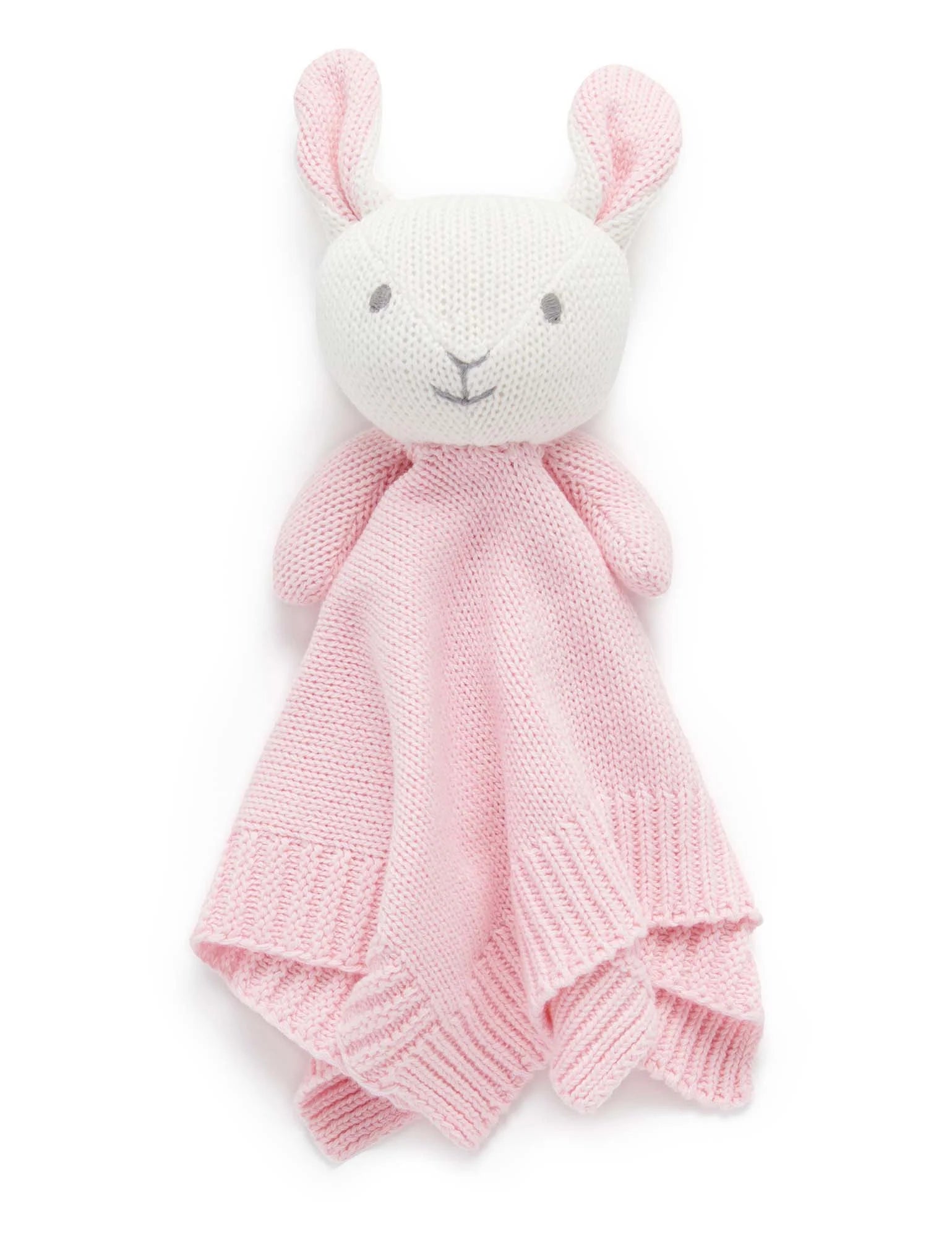 Latex - filled comforters with a bouncy texture and good supportPurebaby Knitted Bunny Comforter - Pink