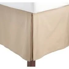 Bed skirts for beds with a curved frameQueen Bed Skirt Solid Ivory 1000TC Egyptian Cotton 1-PC