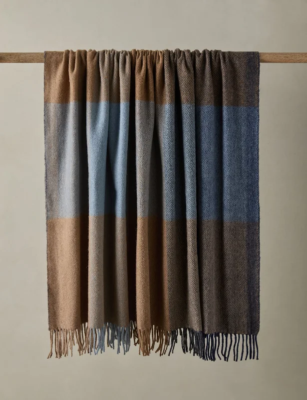 Queen - size blankets for standard - sized bedsRecycled Wool Throw by Tartan Blanket Co