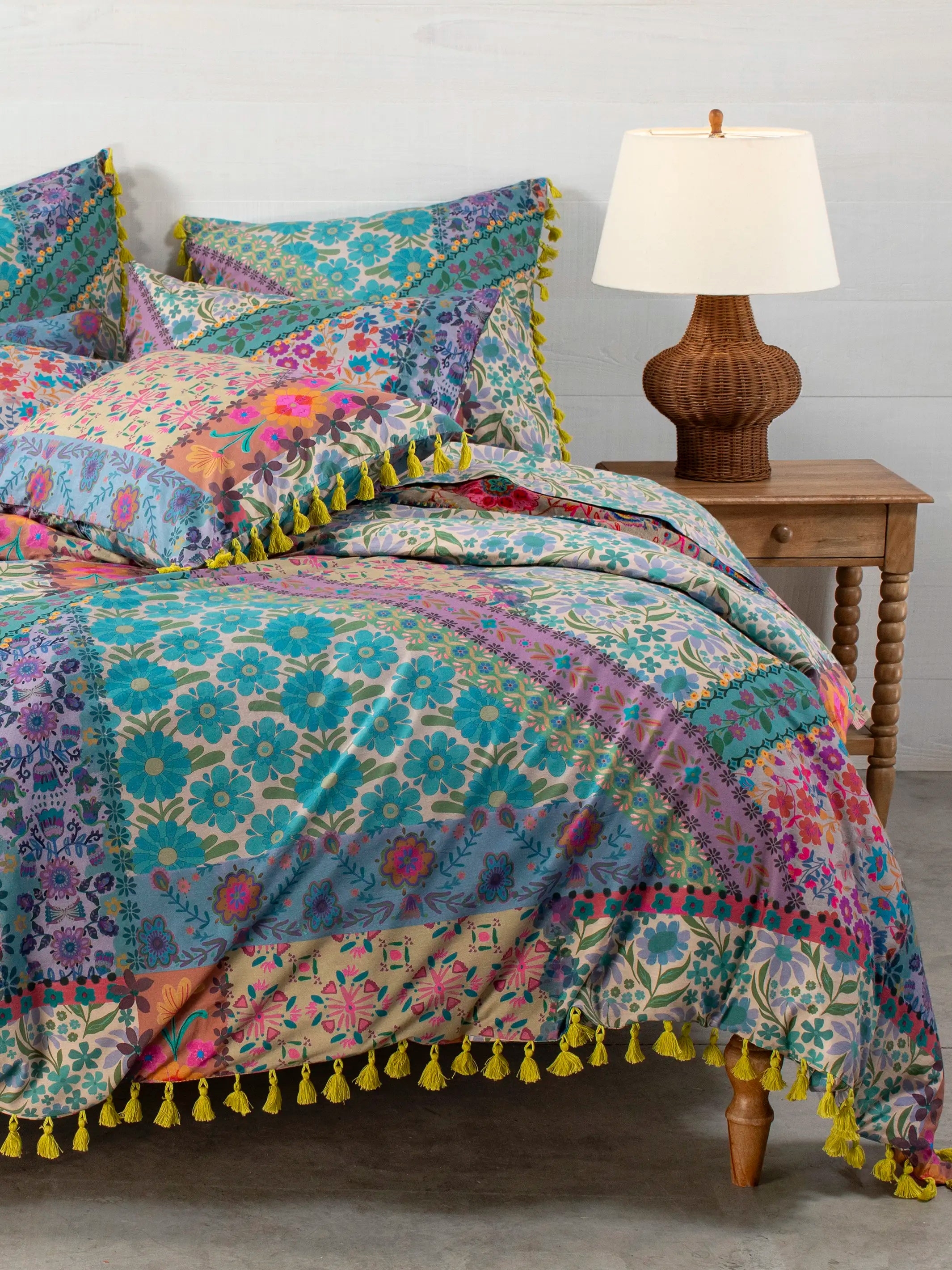 Mid - priced duvet covers with a good balance of quality and costReversible Cotton Duvet Cover - Folk Flower Patchwork