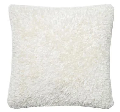 Bed skirts for beds with a round frameRibbon Shag Pillow - Ivory