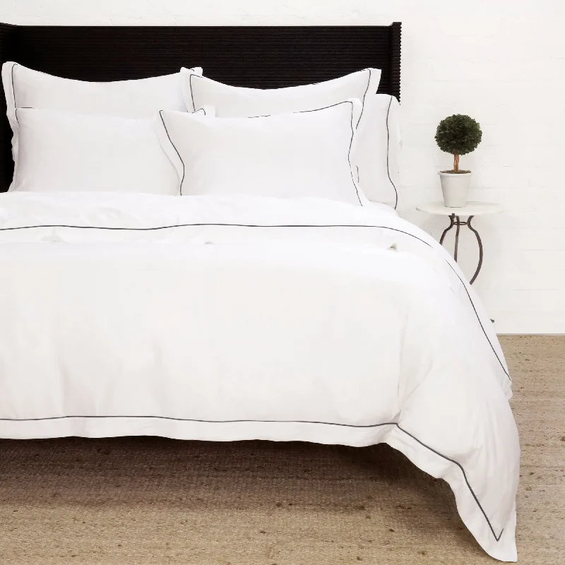 Custom - sized duvet covers to fit unique or non - standard bed framesSheena Bamboo Sateen Duvet Cover Set