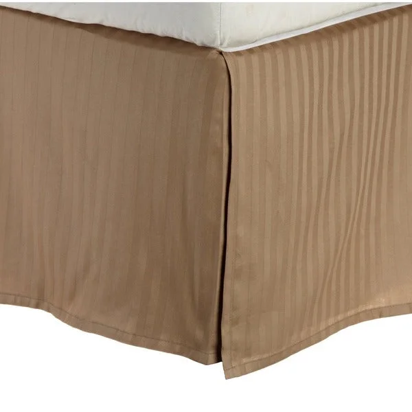 Bed skirts for beds with a rectangular frameTaupe 14 Inches Drop Bed Skirt Egyptian Cotton 1000TC