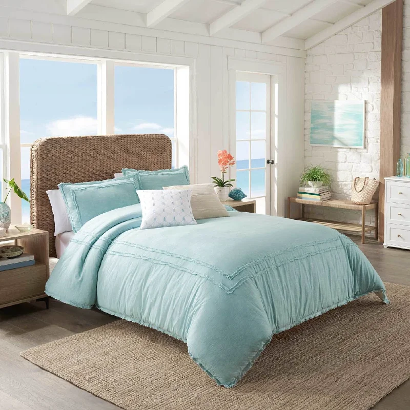 Goose down comforters known for their superior quality and insulationSouthern Tide Bayview Seaglass Comforter Set