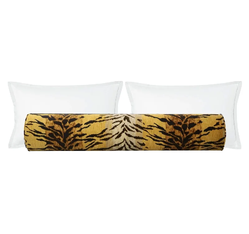 Bolsters for Writing Nooks to Keep the Writer ComfortableTHE BOLSTER :: BENGAL VELVET // SAND