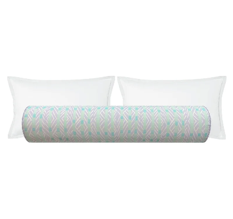 Bolsters for College Dorm Rooms to Upgrade ComfortTHE BOLSTER :: BOWTIE STRIPES // DUSTY BLUE | TEIL TEXTILES