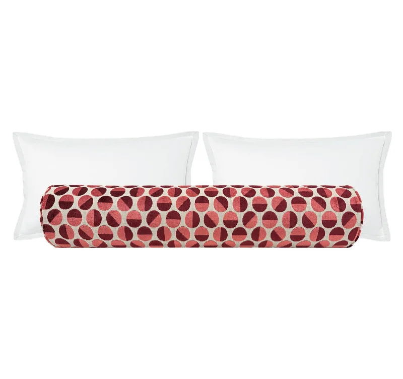 Bolsters for Victorian - Style Bedrooms to Add EleganceTHE BOLSTER :: BROOKLYN CUT VELVET // PERSIMMON