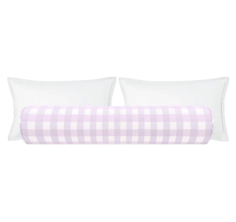 Bolsters for Massage Tables to Assist in Body PositioningTHE BOLSTER :: CHARLESTON CHECK // LAVENDER