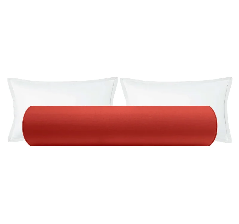 Bolsters for Writing Nooks to Keep the Writer ComfortableTHE BOLSTER :: CLASSIC LINEN // APPLE RED