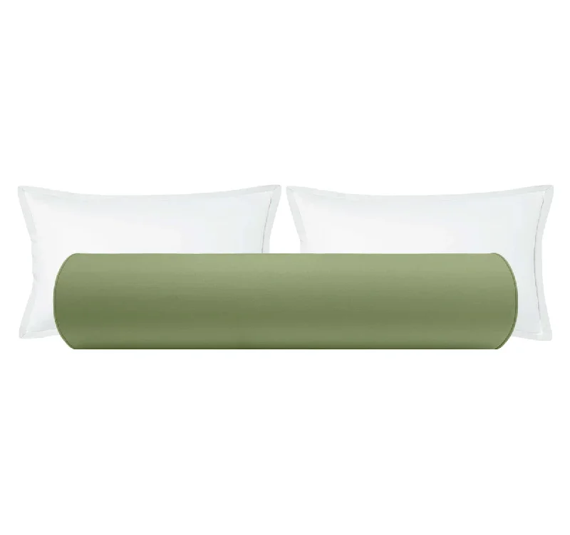 Bolsters for Rustic - Themed Bedrooms to Provide WarmthTHE BOLSTER :: CLASSIC LINEN // CLOVER