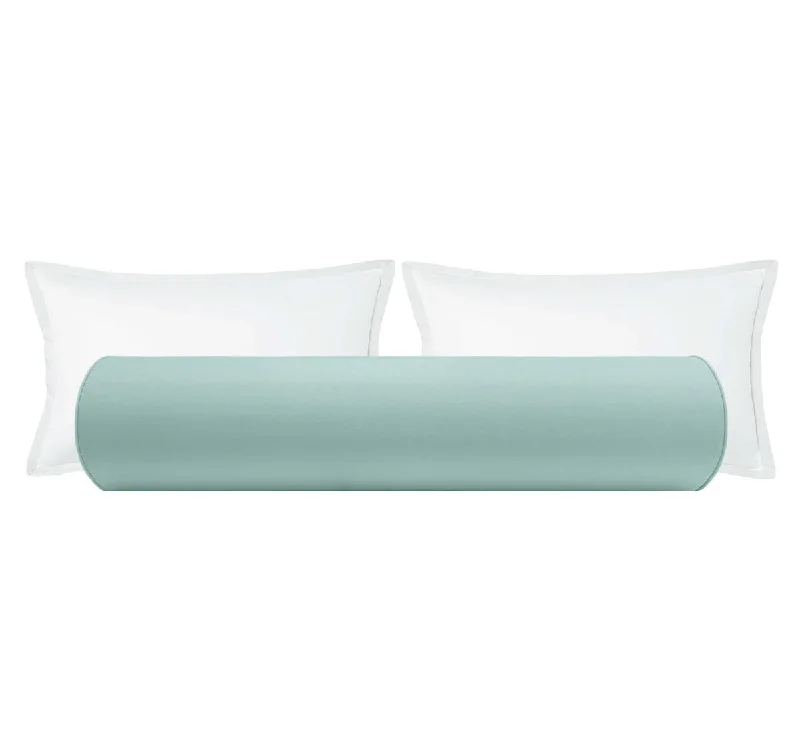 Bolsters for Meditation to Provide Comfortable SeatingTHE BOLSTER :: CLASSIC LINEN // SPA BLUE