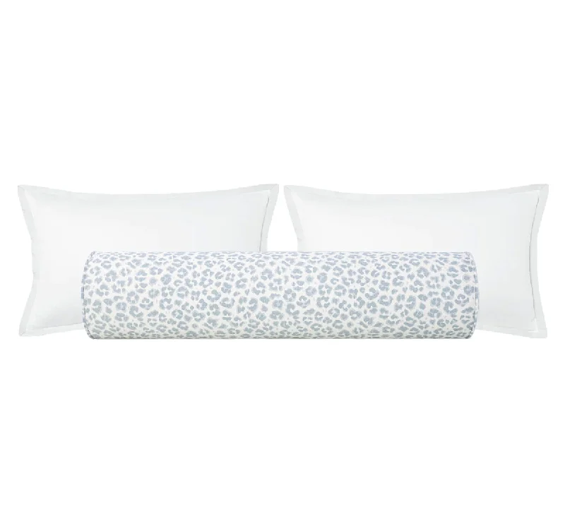 Bolsters for Meditation to Provide Comfortable SeatingTHE BOLSTER :: COUGAR LINEN PRINT // MIST