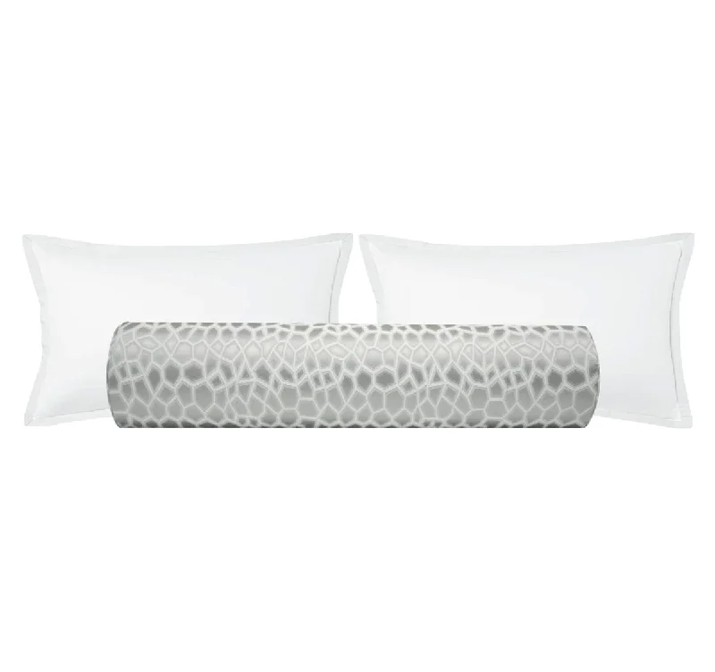 Bolsters for Meditation to Provide Comfortable SeatingTHE BOLSTER :: FAUX SILK SAFARI // PLATINUM