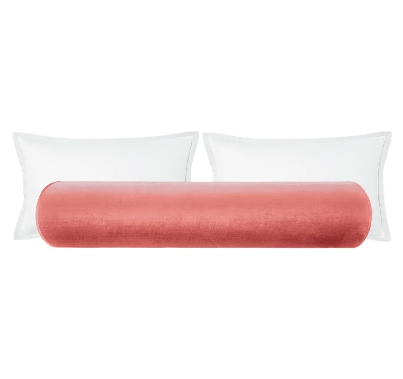 Bolsters for Antique Furniture to Complement the StyleTHE BOLSTER :: FAUX SILK VELVET // FLAMINGO