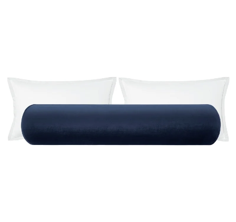 Bolsters for Acupuncture Sessions to Keep Patients ComfortableTHE BOLSTER :: FAUX SILK VELVET // NAVY BLUE