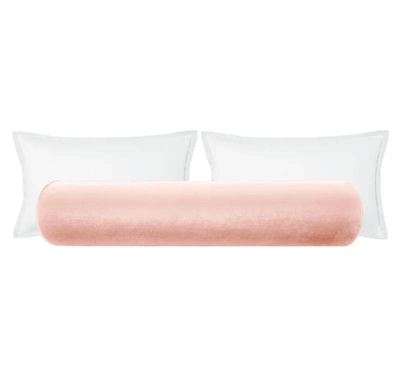 Bolsters for Antique Furniture to Complement the StyleTHE BOLSTER :: FAUX SILK VELVET // PINK PEONY