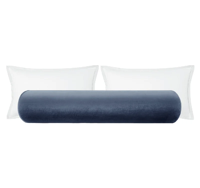 Bolsters for Cheese Tasting Gatherings to Support the BodyTHE BOLSTER :: FAUX SILK VELVET // PRUSSIAN BLUE