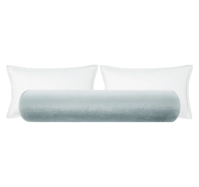 Soft Bolsters for Comfortable TV Watching on the CouchTHE BOLSTER :: FAUX SILK VELVET // MINERAL