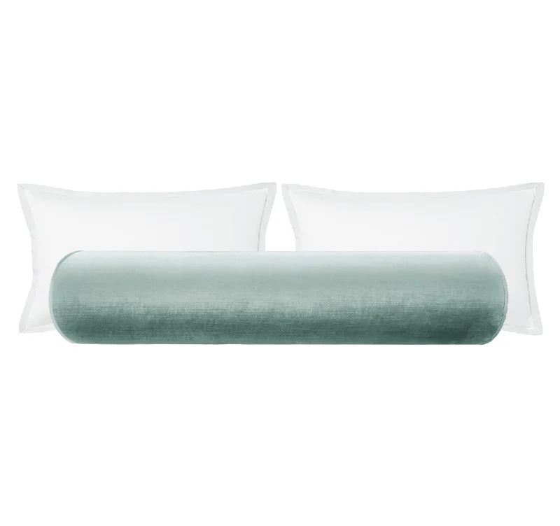 Bolsters for Pregnant Women to Alleviate Hip PainTHE BOLSTER :: FAUX SILK VELVET // TURKISH BLUE