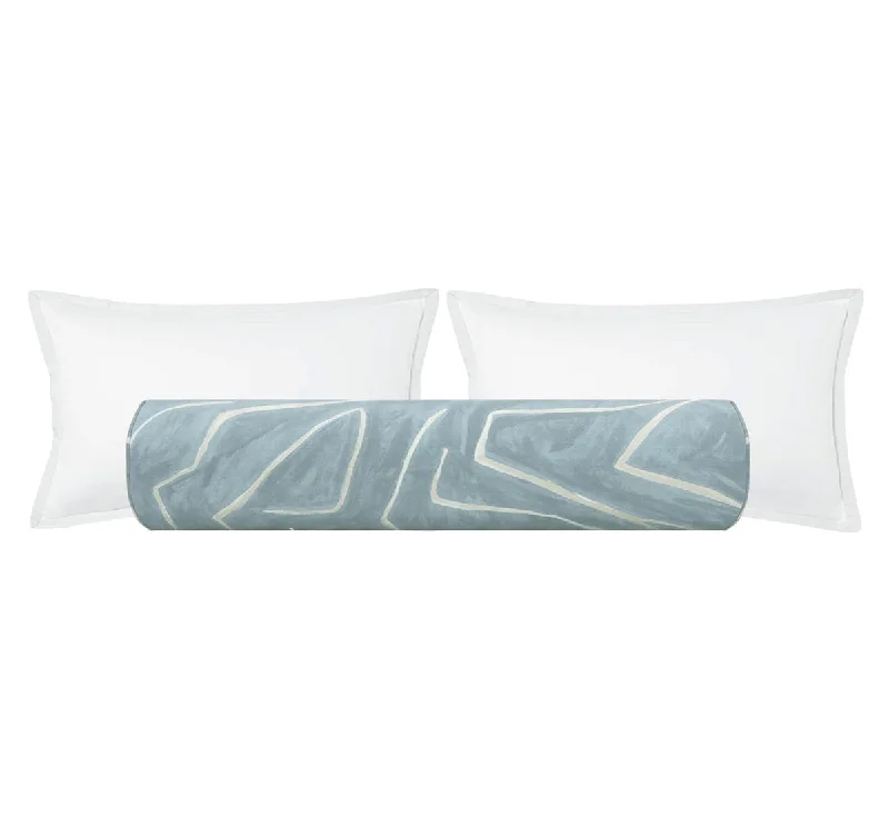 Bolsters for Guest Beds to Make Guests Feel at HomeTHE BOLSTER :: GRAFFITO // DEEP SKY