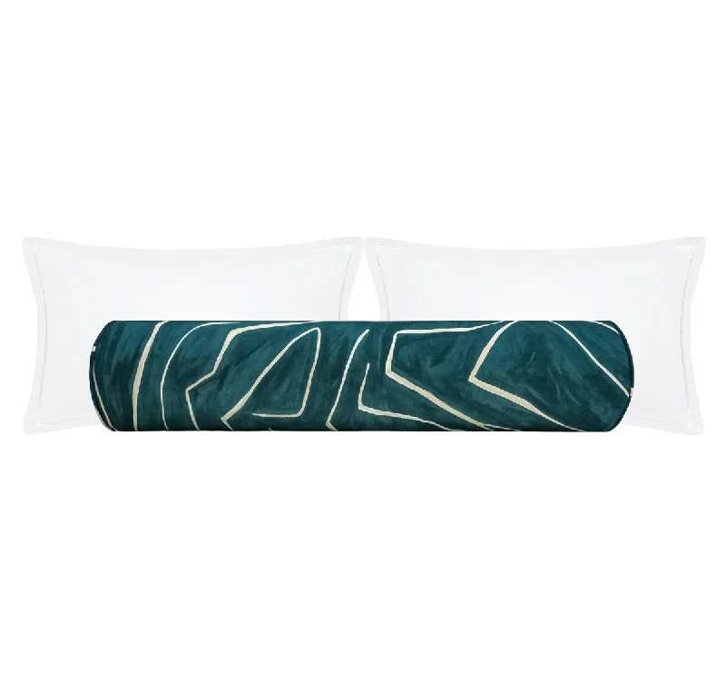 Bolsters for Writing Nooks to Keep the Writer ComfortableTHE BOLSTER :: GRAFFITO // TEAL + PEARL