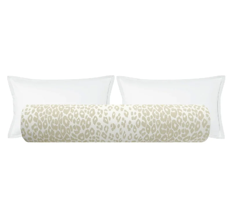 Bolsters for Cheese Tasting Gatherings to Support the BodyTHE BOLSTER :: ICONIC LEOPARD // LINEN