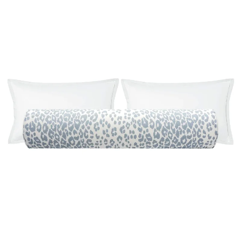 Bolsters for Gothic - Inspired Decor to Create a Mysterious AmbianceTHE BOLSTER :: ICONIC LEOPARD // SKY