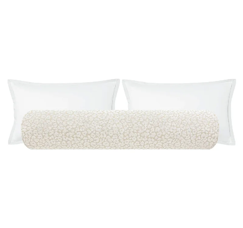 Bolsters for Writing Nooks to Keep the Writer ComfortableTHE BOLSTER :: LEOPARD CHENILLE // NATURAL