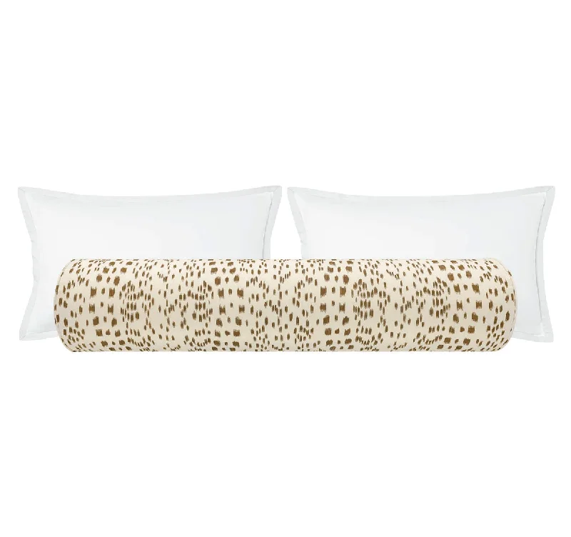 Bolsters for Guest Beds to Make Guests Feel at HomeTHE BOLSTER :: LES TOUCHES // TAN