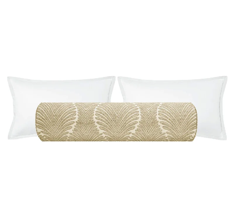 Bolsters for Rustic - Themed Bedrooms to Provide WarmthTHE BOLSTER :: MUSGROVE CHENILLE // NATURAL