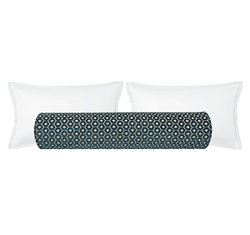 Bolsters for Pregnant Women to Alleviate Hip PainTHE BOLSTER :: PALOMA CUT VELVET // NAVY BLUE