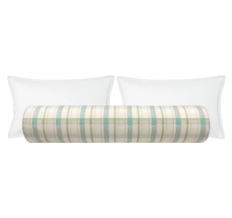 Bolsters for Mid - Century Modern Decor to Add ComfortTHE BOLSTER :: PLAID // NEUTRAL | TEIL TEXTILES