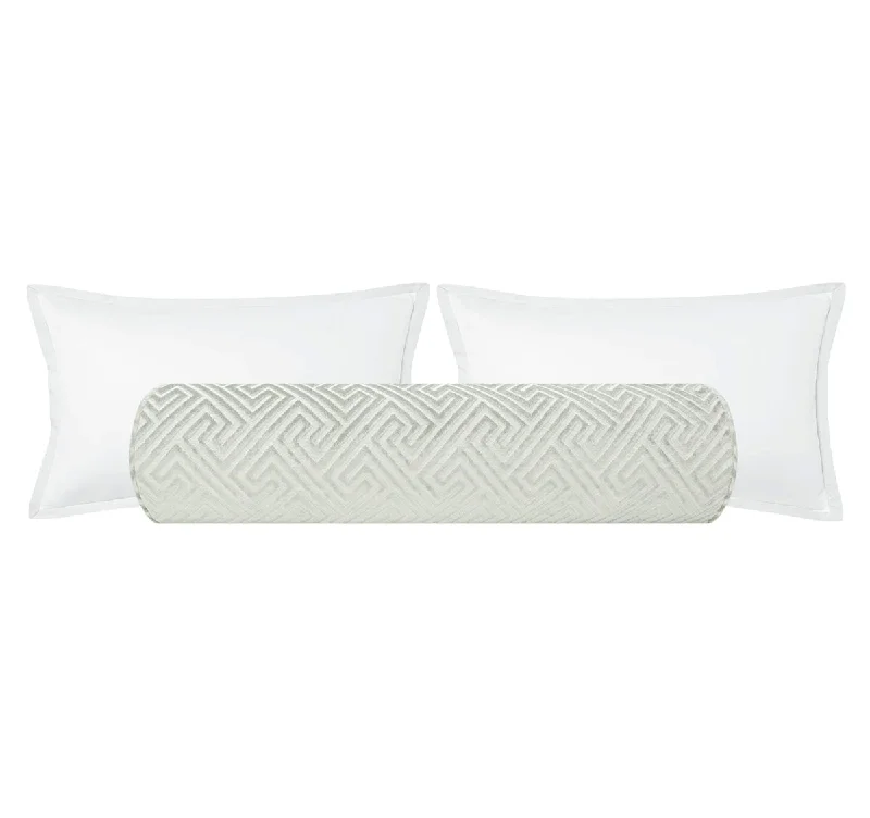 Bolsters for Toddlers' Nap Time to Keep Them SecureTHE BOLSTER :: ROMAN CUT VELVET // PLATINUM