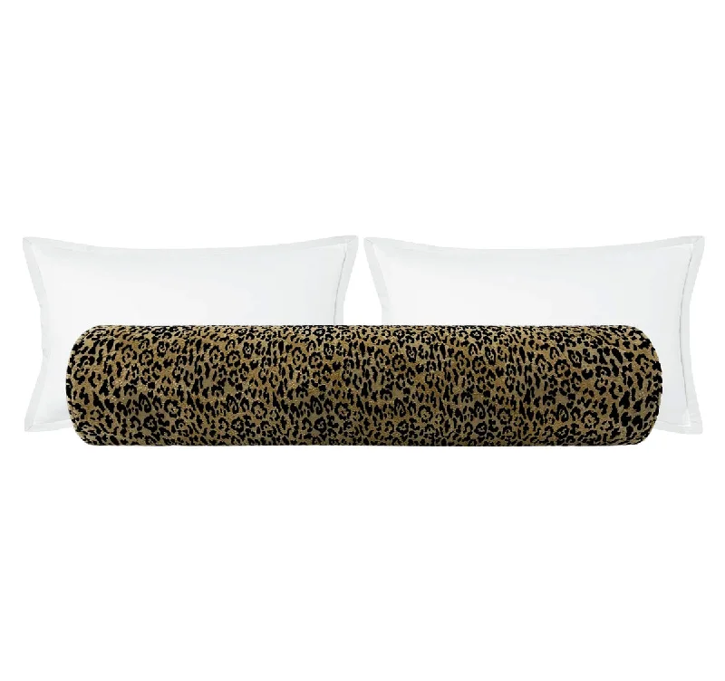 Bolsters for Massage Tables to Assist in Body PositioningTHE BOLSTER :: SERENGETI CUT VELVET // SAND