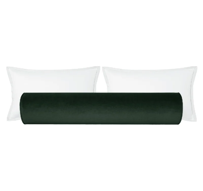 Soft Bolsters for Comfortable TV Watching on the CouchTHE BOLSTER :: SOCIETY VELVET // EMERALD