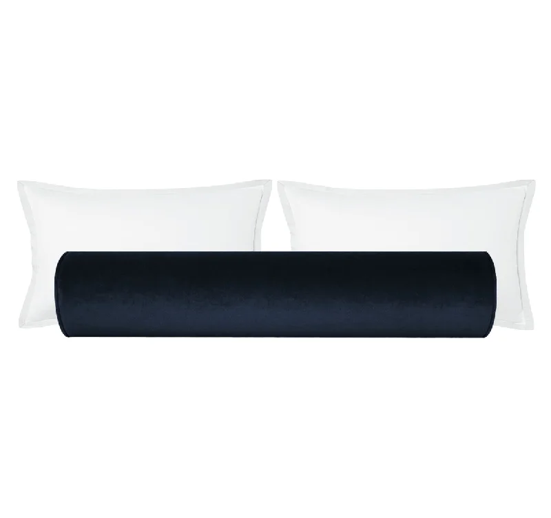 Bolsters for Massage Tables to Assist in Body PositioningTHE BOLSTER :: SOCIETY VELVET // NAVY BLUE