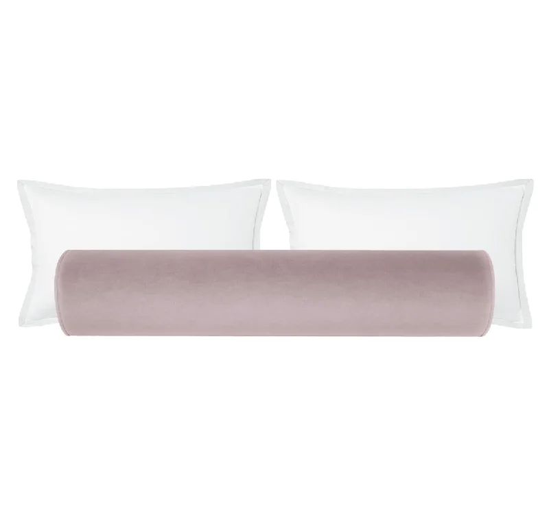 Bolsters Filled with Natural Buckwheat Hulls for a Custom FitTHE BOLSTER :: SOCIETY VELVET // SMOKEY LILAC