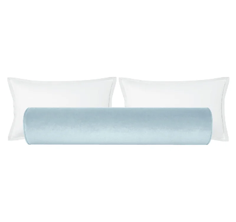 Bolsters for Chiropractic Adjustments to Support the SpineTHE BOLSTER :: SOCIETY VELVET // SOFT BLUE