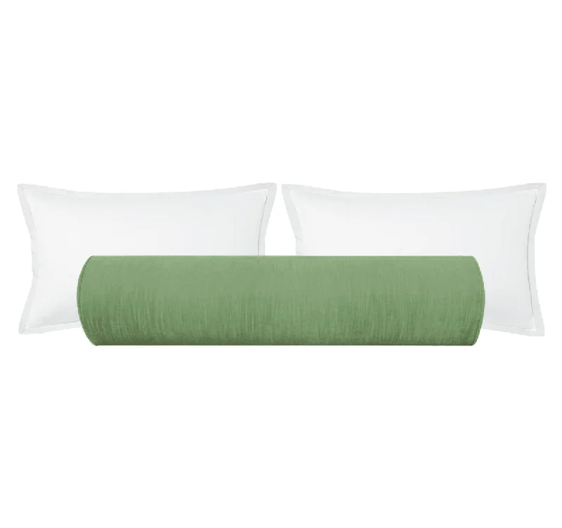 Adjustable Bolsters for Tailoring Support to Your NeedsTHE BOLSTER :: STRIE VELVET // JADE